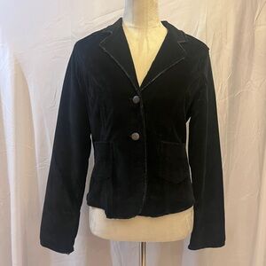 Luii  Black Velvet Women's Blazer. Size S